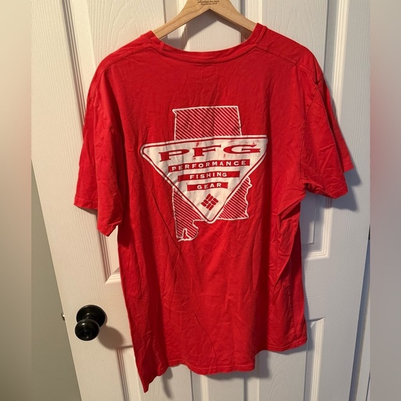 Columbia Vibrant Red Tee Size XL Men’s - Picture 3 of 5